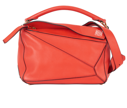 Medium Puzzle, £1,500, Handbags, Red, Leather, Front view